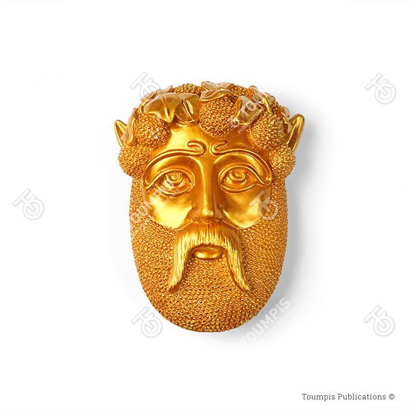 353HG_Gold-Mask_(600x600px) Χρυσό προσωπείο, χρυσή μάσκα, xryso prosopeio, xrysh maska, dionysos