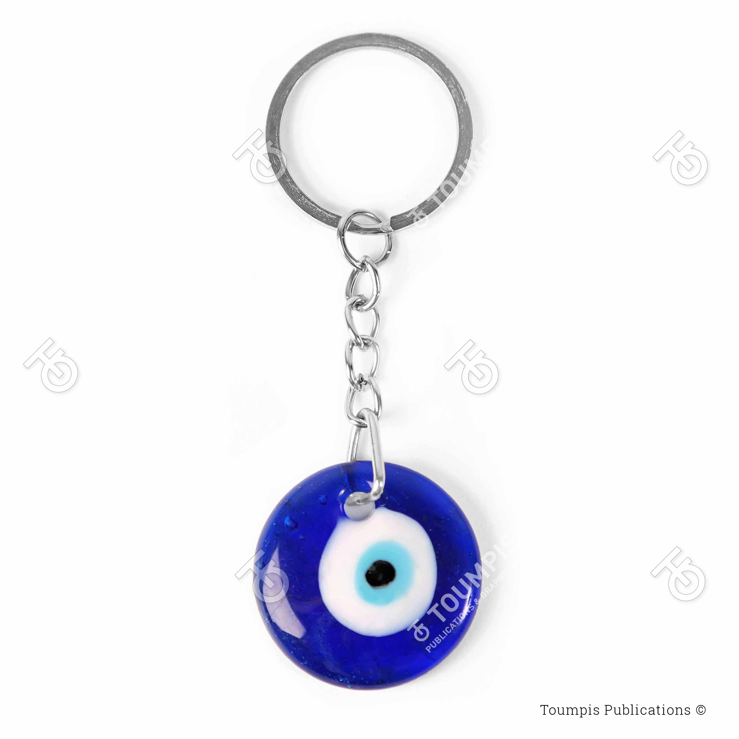 evil eye, ματάκι, μπρελόκ μπλε χάντρα, keychain heart blue, mprelok mati xantra